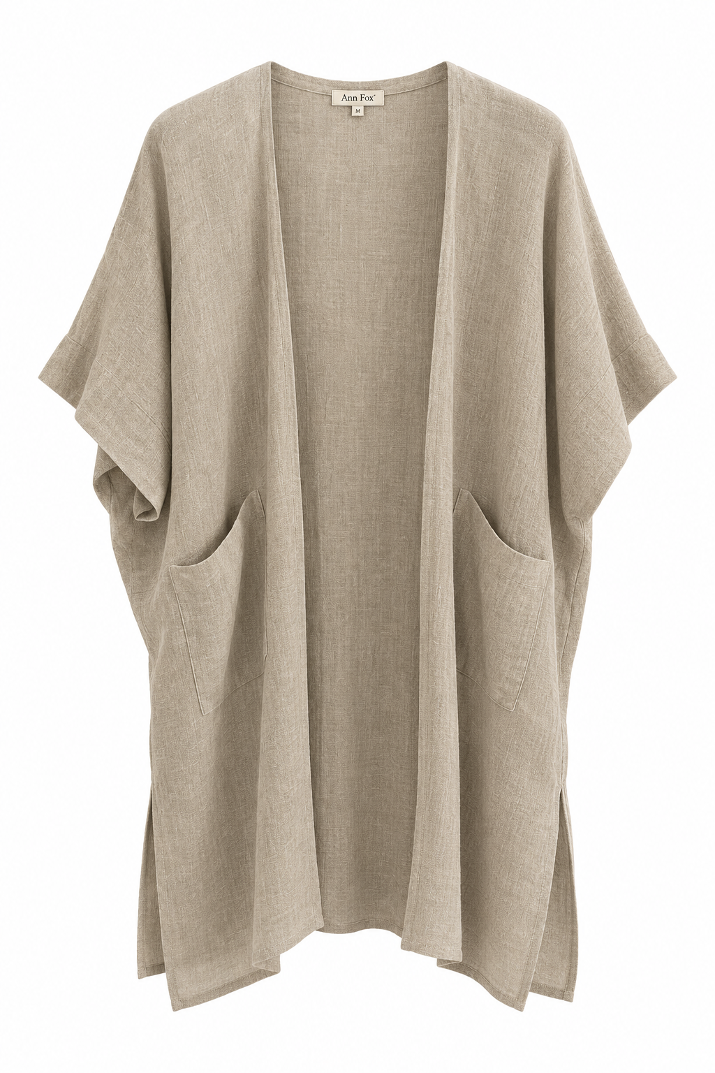 Dianema Unisex Linen Cardigan with Eagle Design