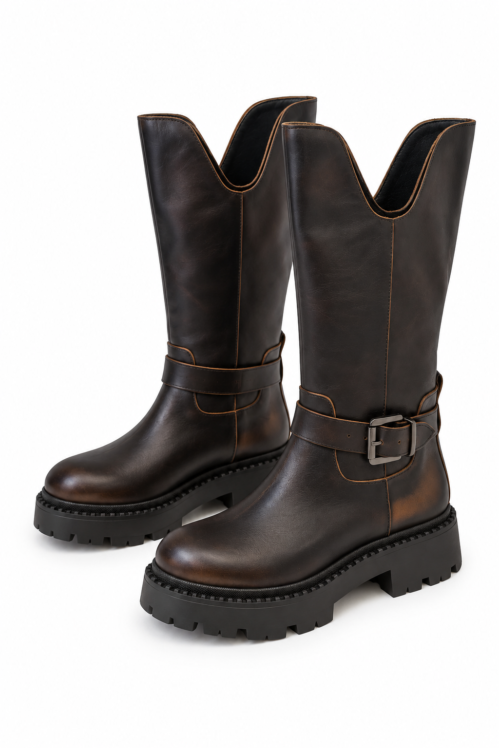 Kallie Women's Leather Boots – Brown