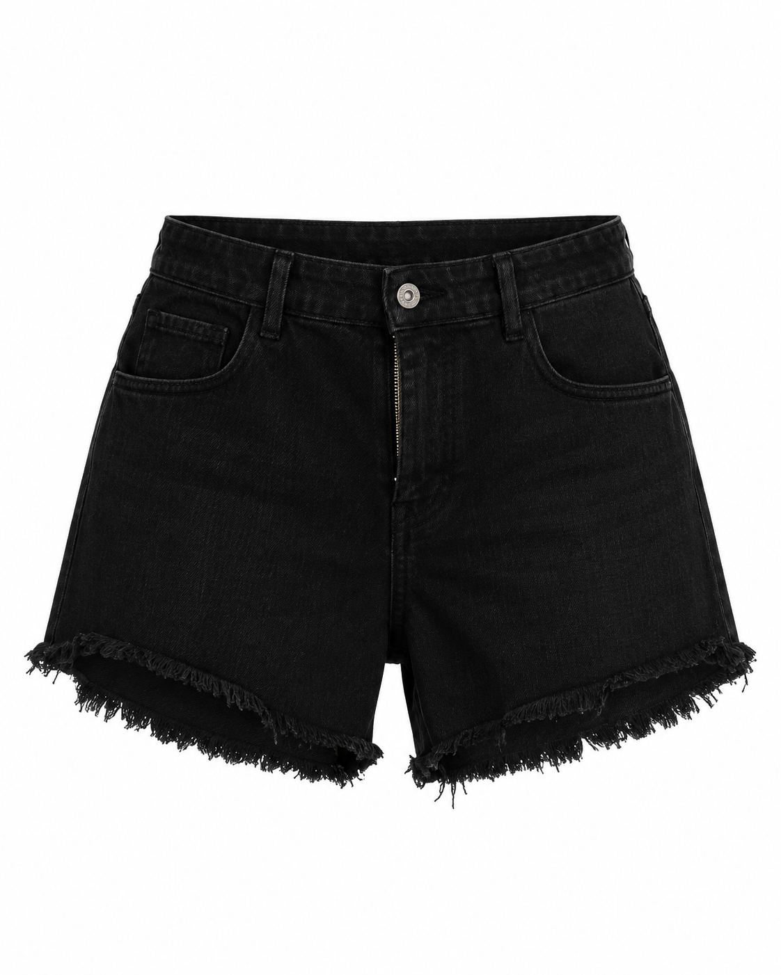 Women's Black Denim Shorts